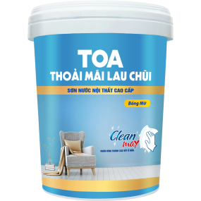 Sơn nội thất Toa Thoải Mái Lau Chùi Bóng Mờ - 18L